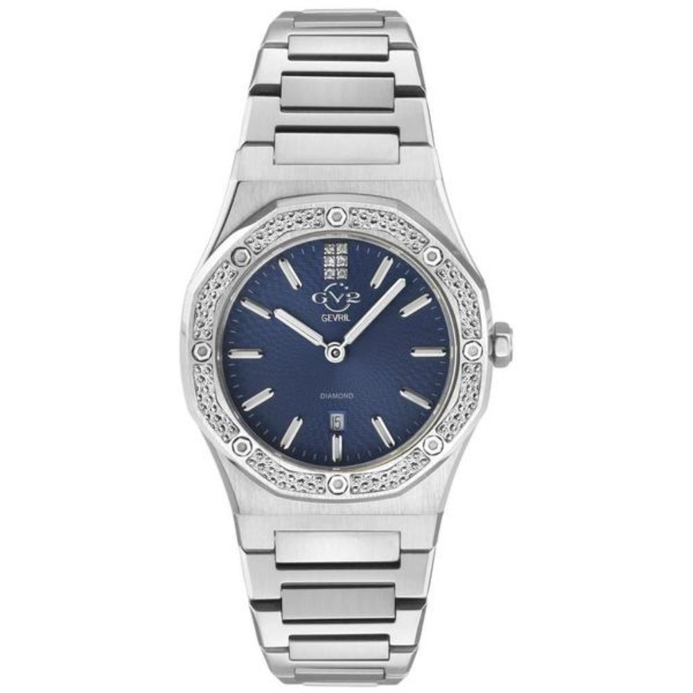 New  GV2 GV2 Palmanova Blue Dial Diamond 0.0285 ct Watch
